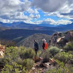 Hiking to a camera location